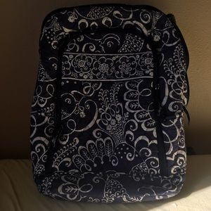 Vera Bradley Blue Flower Printed Backpack